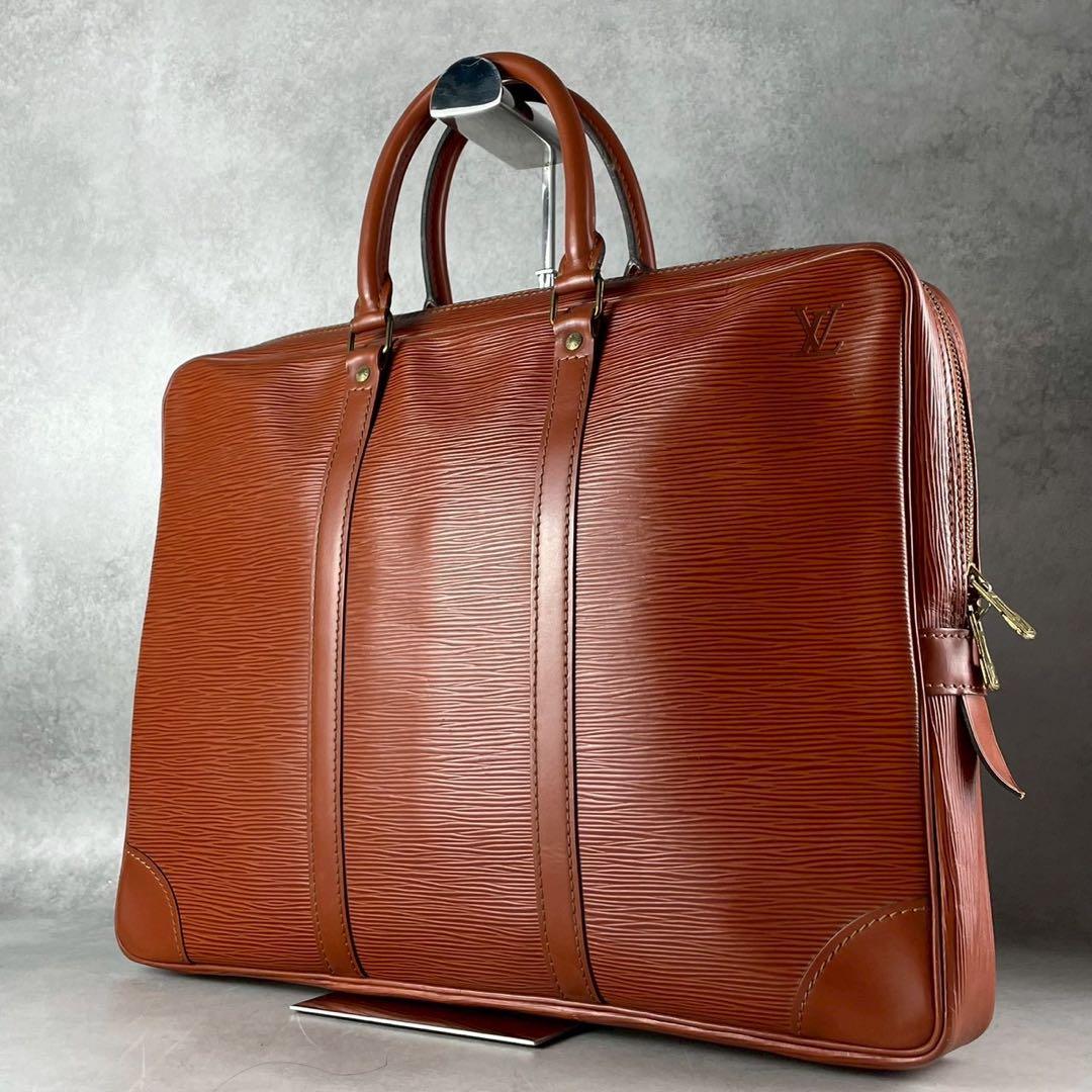 良品✨ルイヴィトン ポルトドキュマン ヴォワヤージュ ビジネスバッグ ブラウン