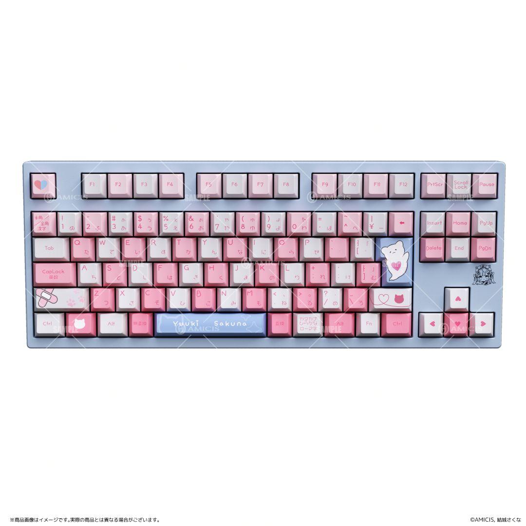 結城さくな × AMICIS ゲーミングキーボード 80HE 日本語配列