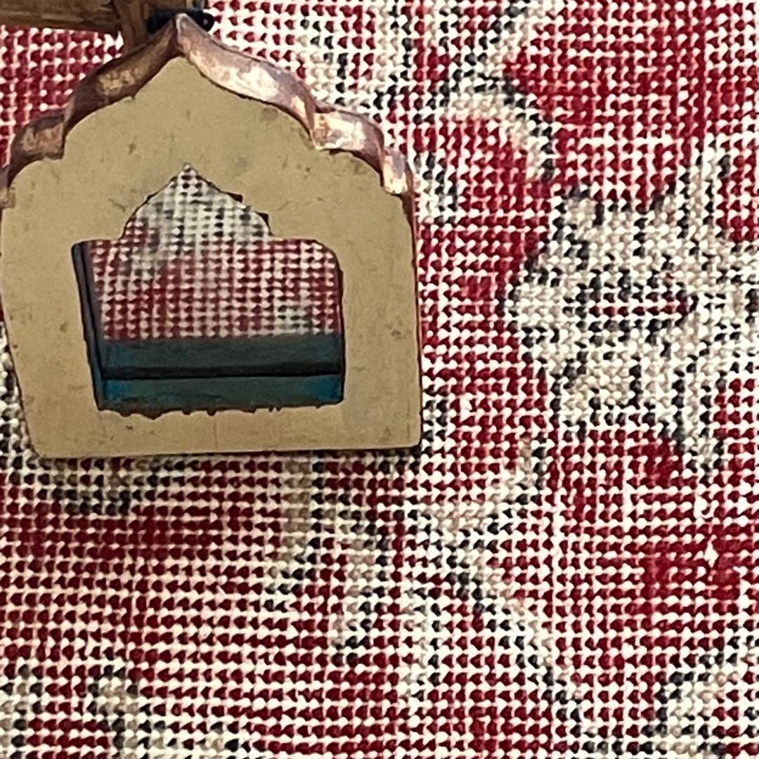 超ロング　シャビーレッド56×290✳︎紋章柄　ランナー　トルコヴィンテージラグ