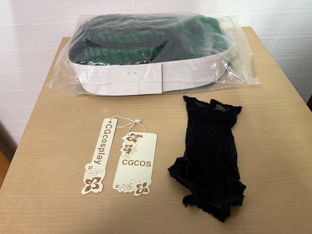 値下げ中✨にじさんじ 緑仙 コスプレ 衣装 ウィッグ　アイブロウペンシル　下地