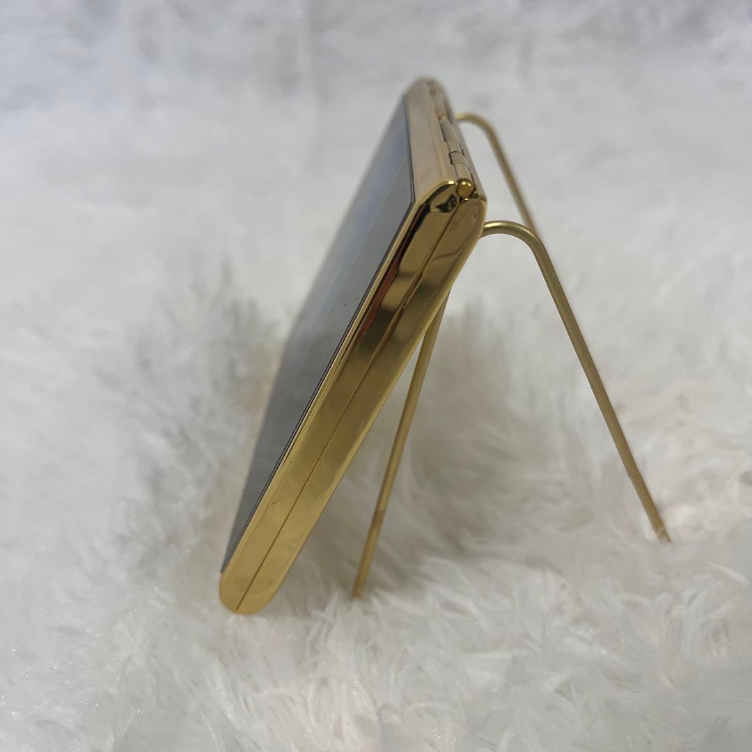 【極美品】イヴ・サンローラン　YSL　カードケース　名刺入れ　ゴールド　ブルー