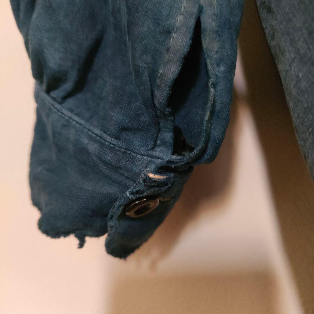 ジャケット・アウター 1910s biaude full open indigo linen