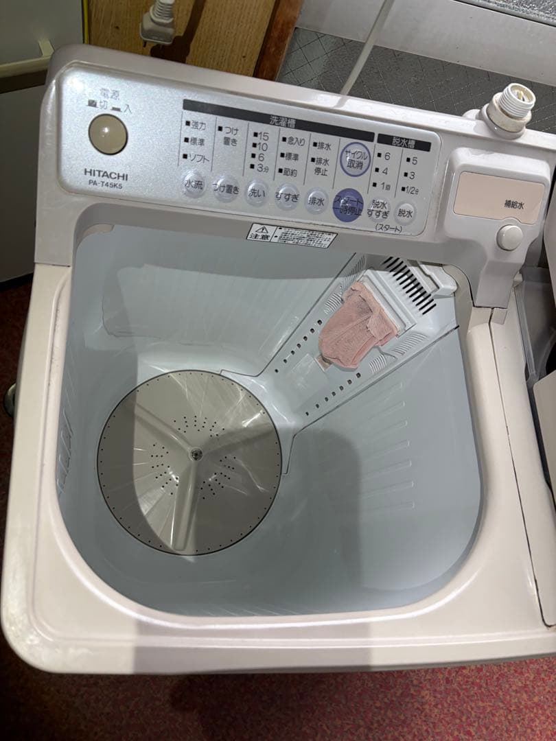 日立 二槽式洗濯機 PA-T45K5形 洗濯機 引取り推奨