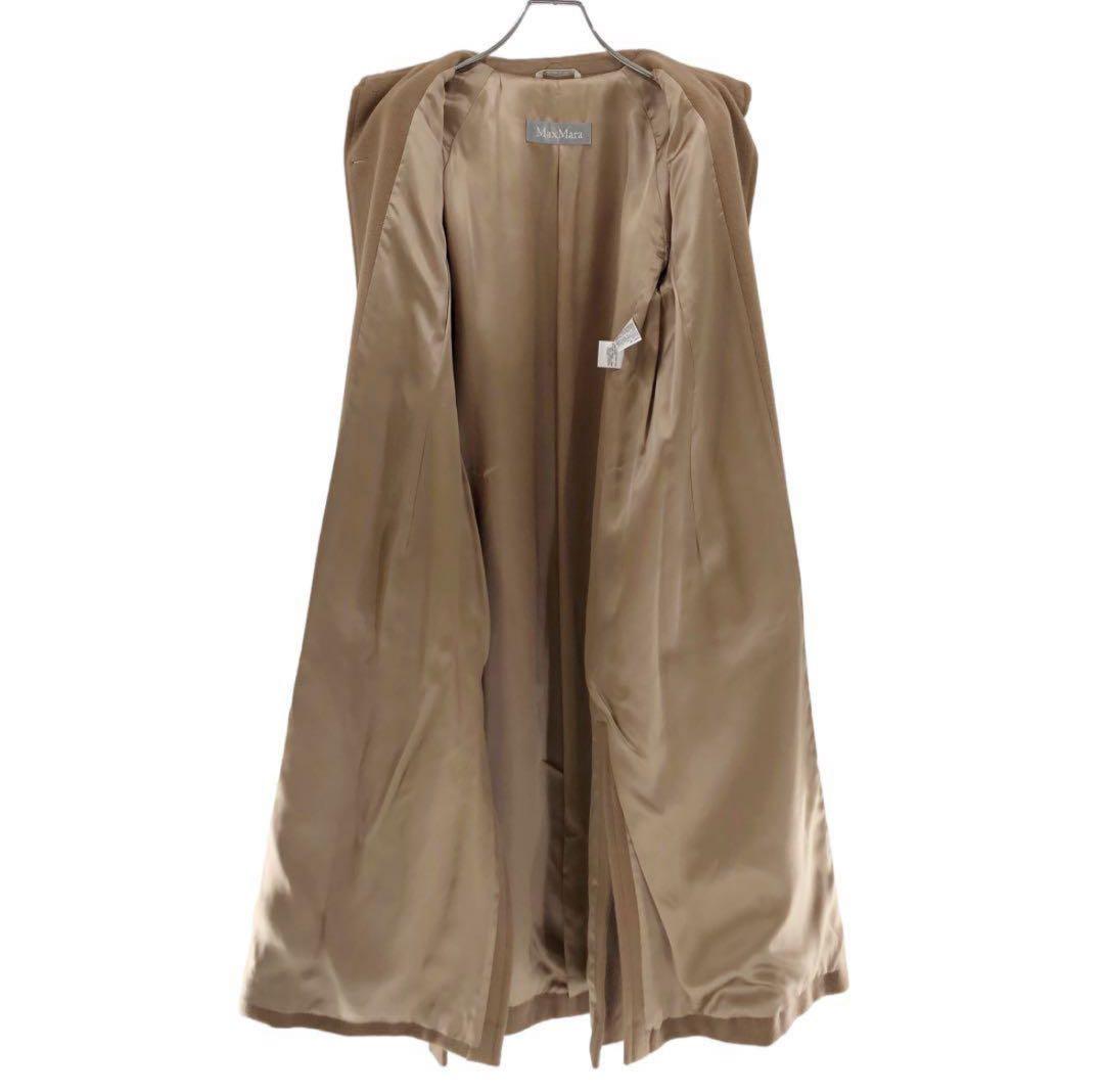 マックスマーラ ステンカラーコート チェスターコート アセテート キャメル