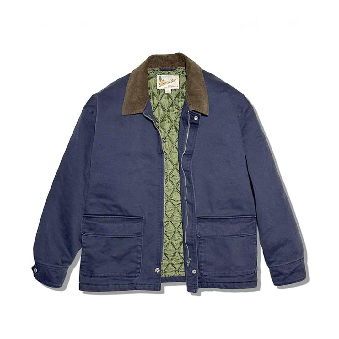 サンデイズ ベスト WORK JACKET/NAVY 新品未使用　L