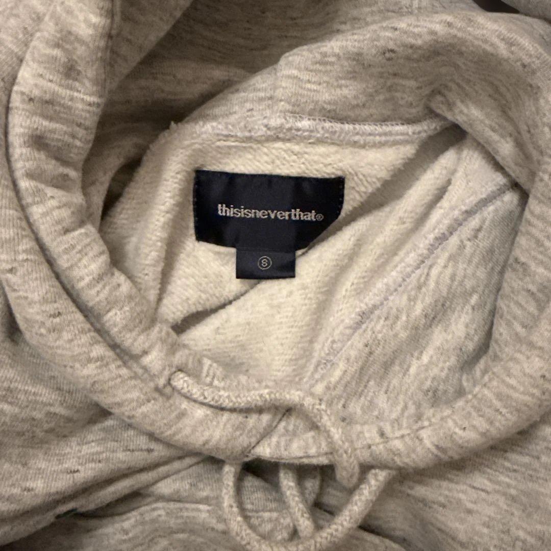 thisisneverthat グレー フード付きパーカー S ネバザ