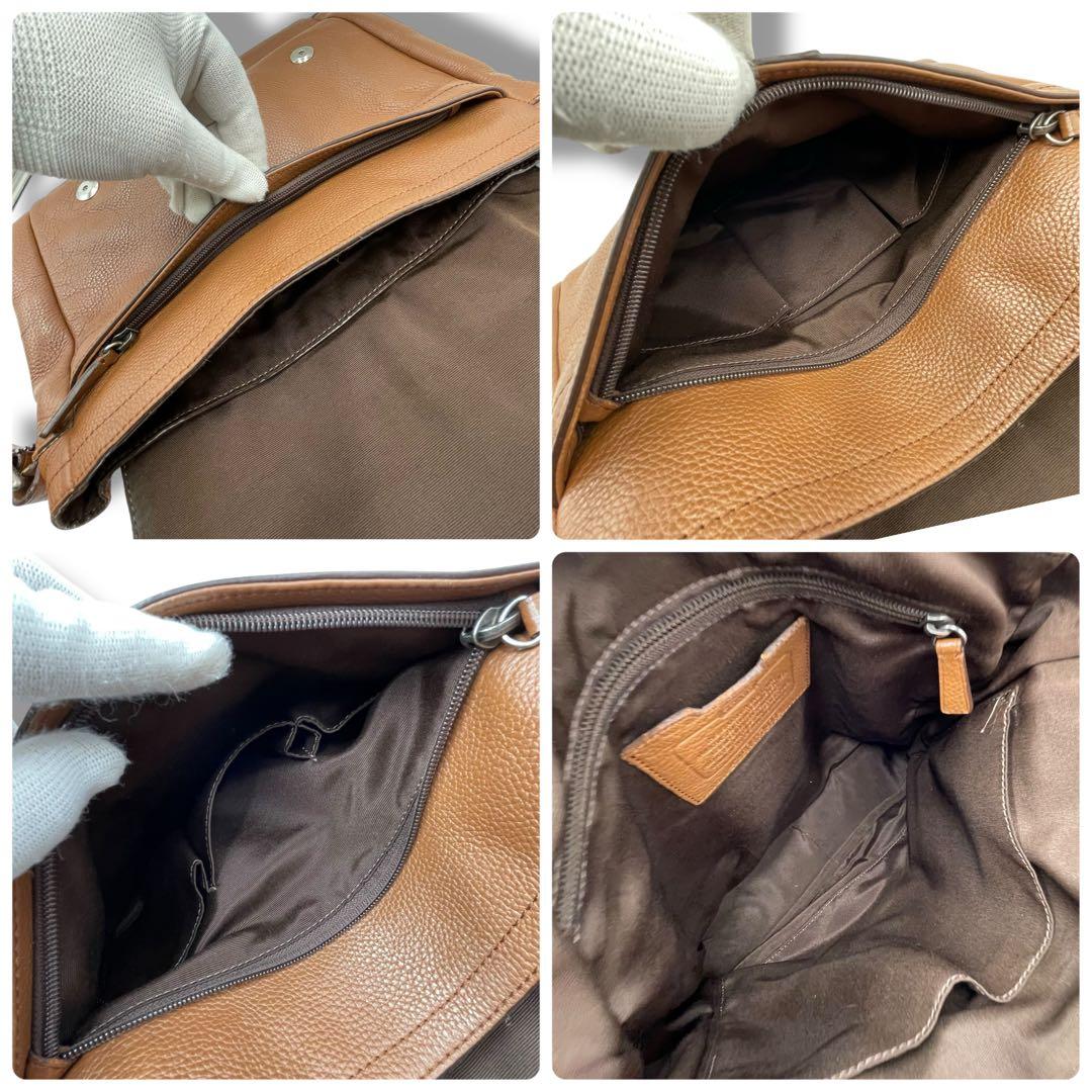 極美品✨ COACH コーチ メッセンジャーバッグ ショルダーバッグ レザー 茶