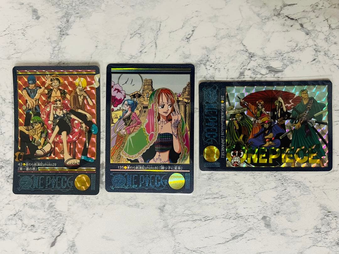 美品 ワンピースカードダス ビジュアルアドベンチャー 3枚 ONE PIECE
