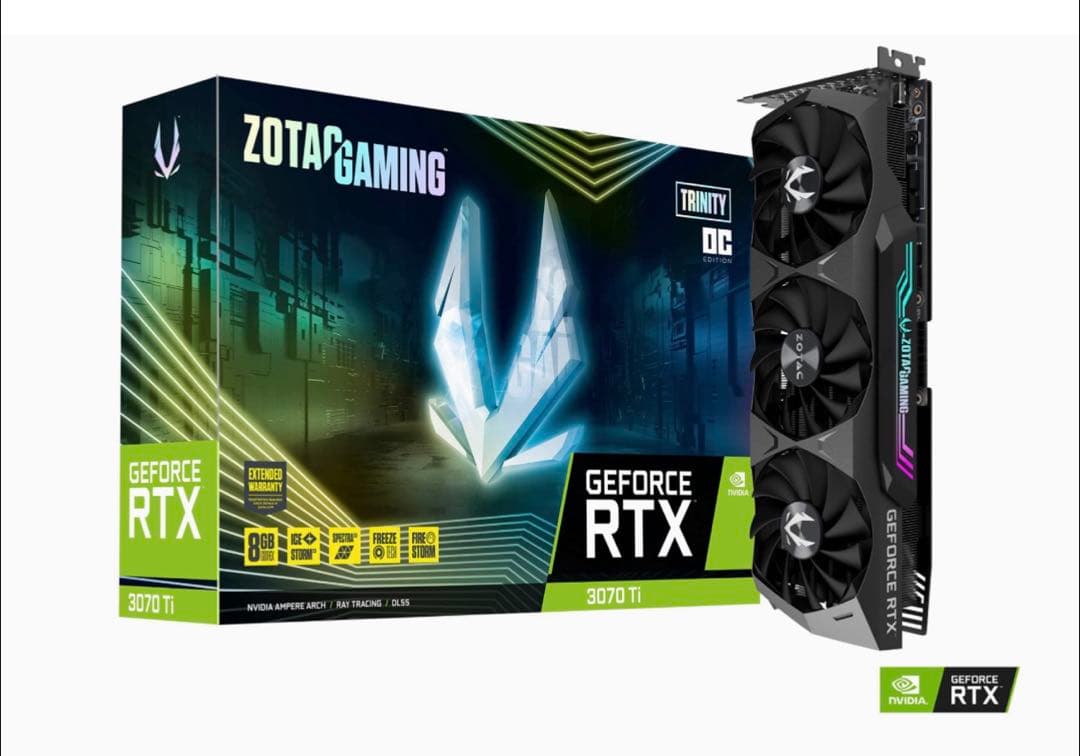 グラフィックボード・グラボ・ビデオカード ZOTAC GeForce RTX 3070 Ti Trinity OC
