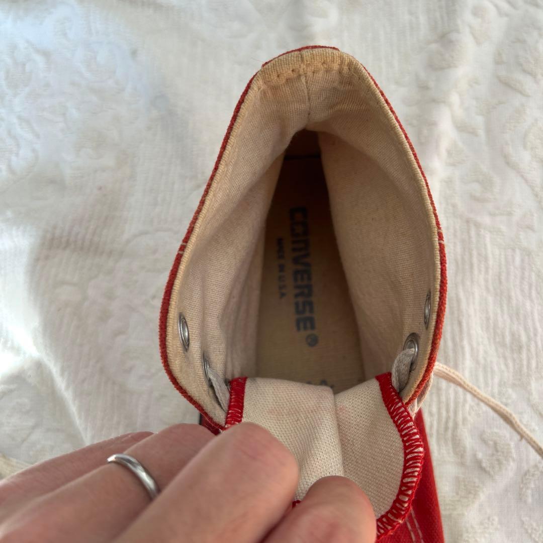 コンバース　USA製 アメリカ製　8 26.5 レッド　赤