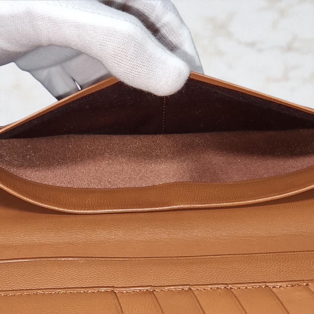 【レオじい】ロエベ 長財布 アナグラム ブラウン系 箱付 ユニセックス