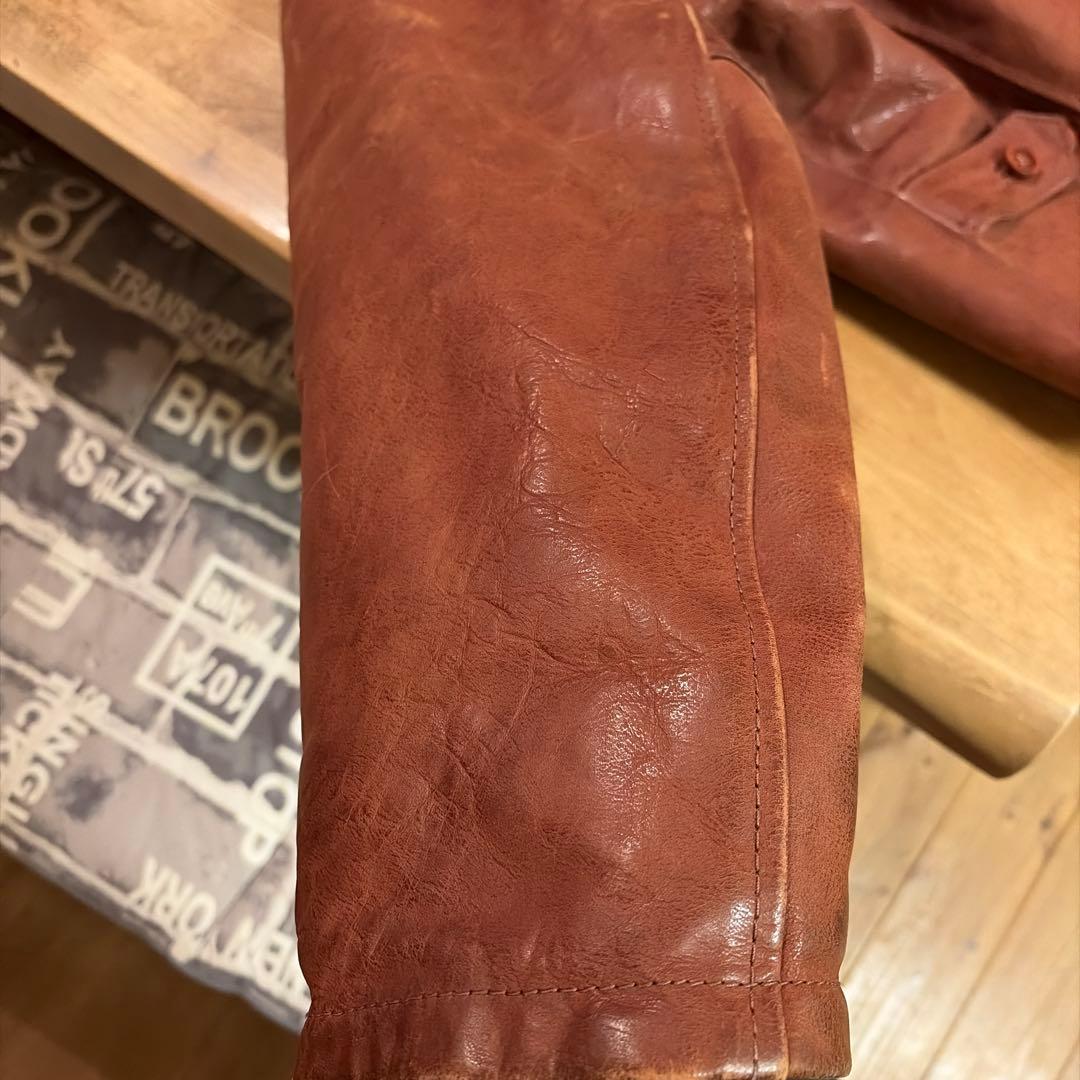 Stewart バッファローレザー ジャケット Lサイズ　イタリア