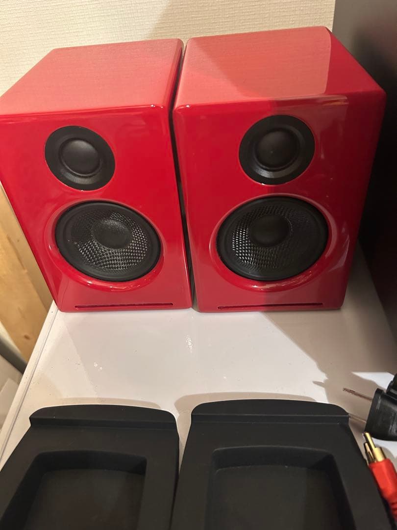 Audioengine A2+（RED） S8 パワードサブウーファー セット