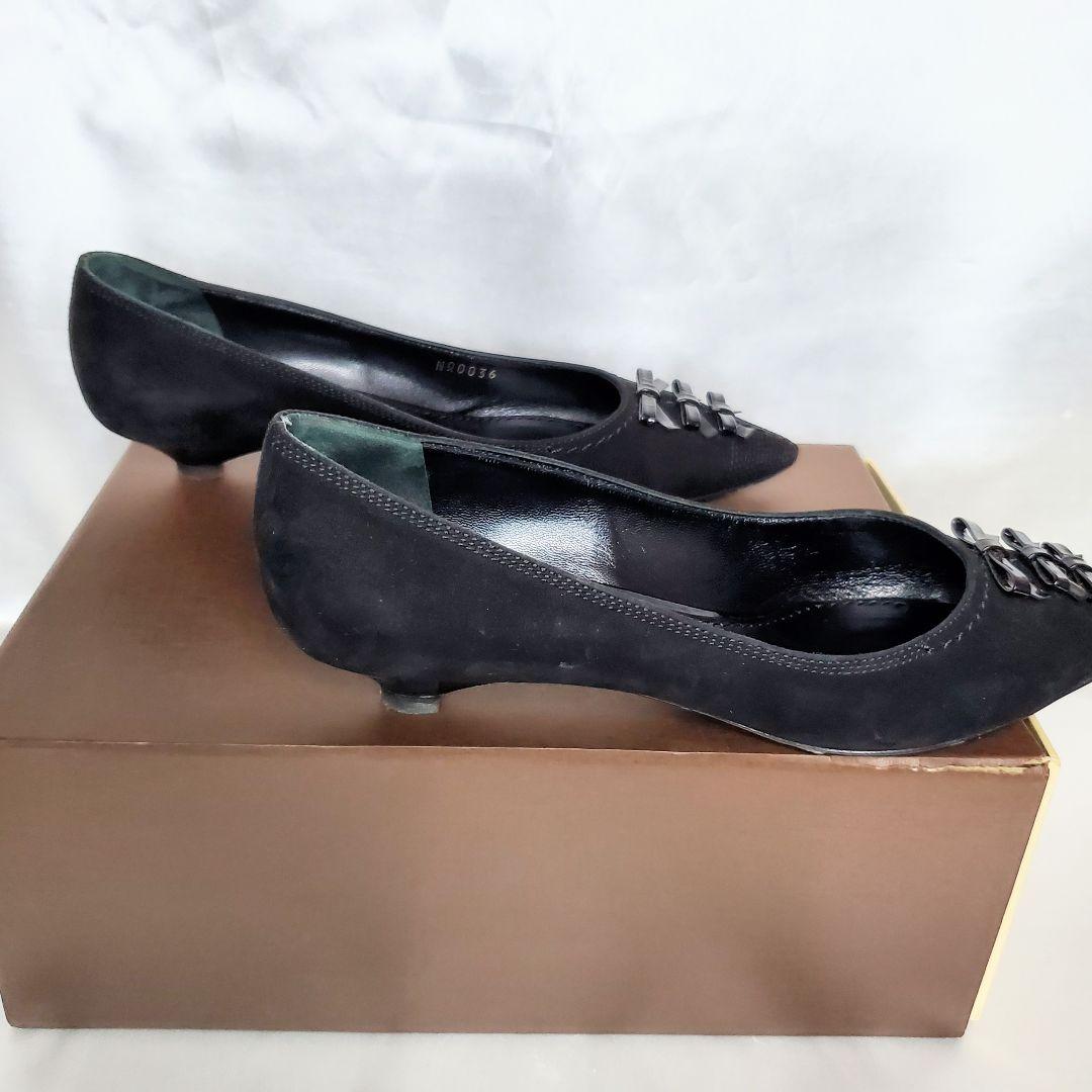 箱・保護袋あり✨️Louis Vuitton ブラック ポインテッドトゥパンプス