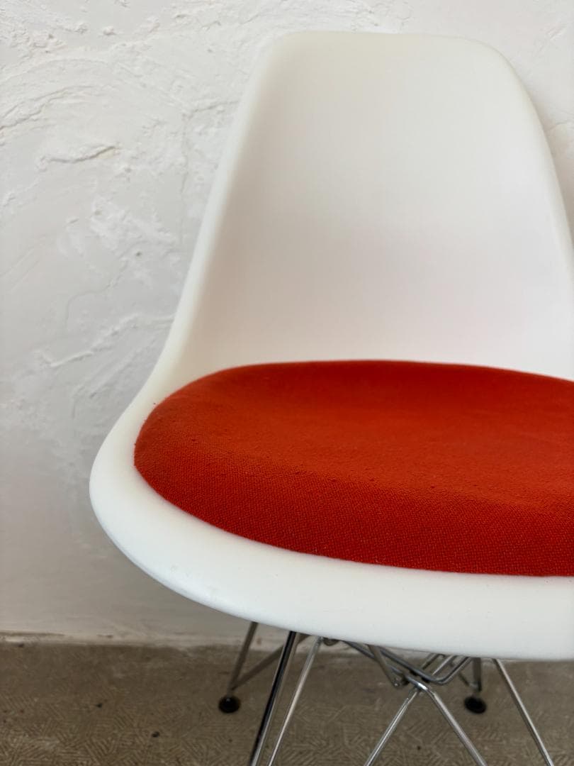 イームズ/Eamesシェルチェア ホワイト×オレンジ A