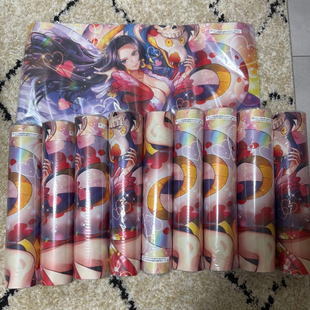 ワンピースカード　ボアハンコックプレイマット　中国2周年日本語版　10点セット