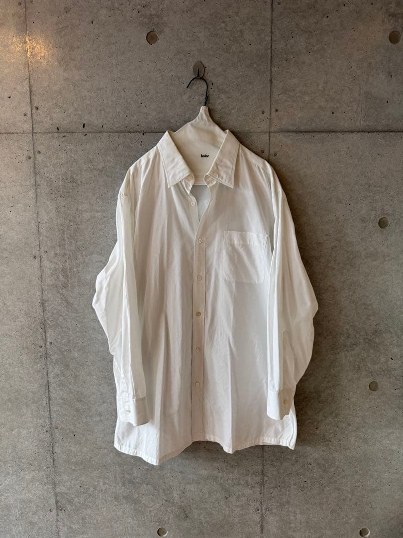 Charvet シャルべ フランス製 ポプリンドレスシャツ ホワイト 42