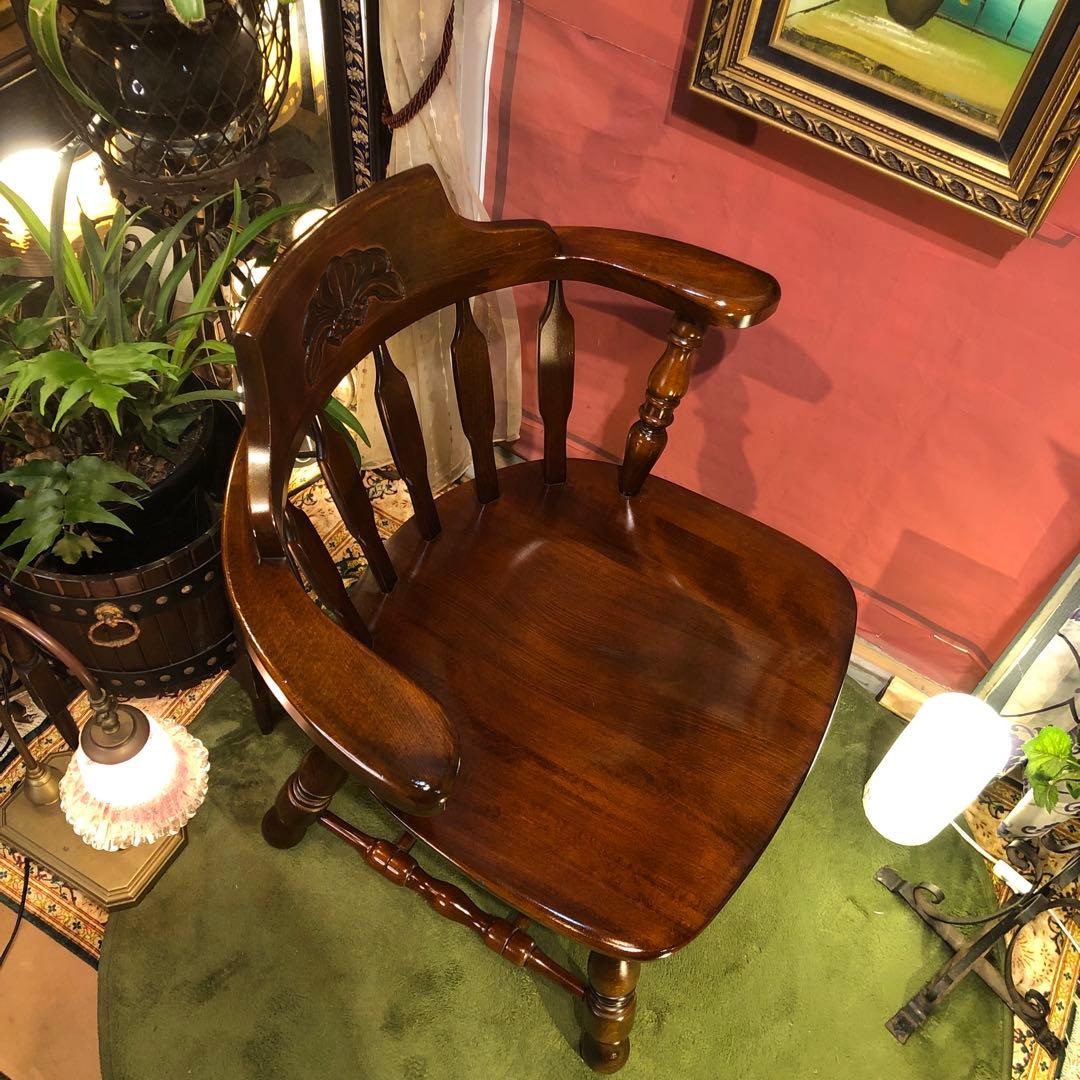 70,s ヴィンテージ L１　ブナ無垢材　アームチェア