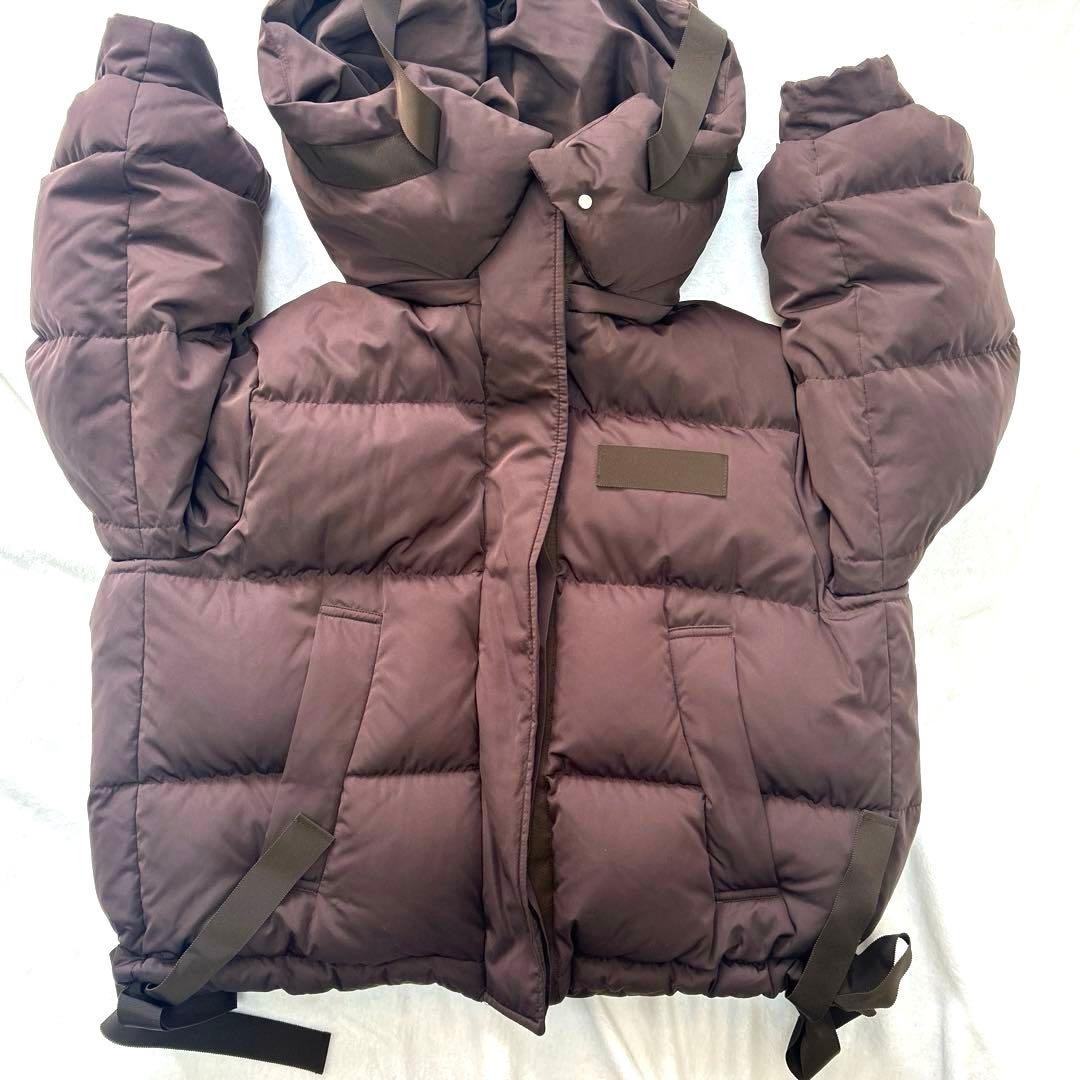 snidel スナイデル 西川アップサイクルショートダウン ブラウン