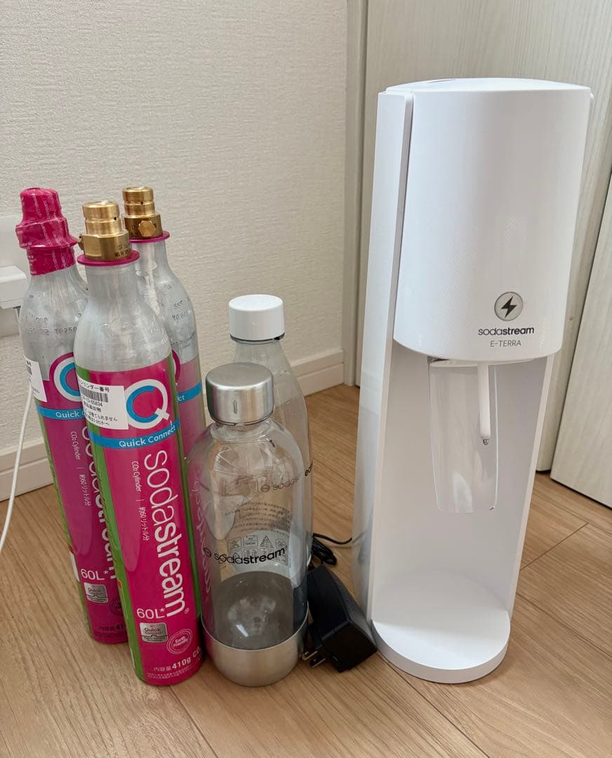 sodastream ソーダストリーム E-TERRA 未使用ガスシリンダー付き