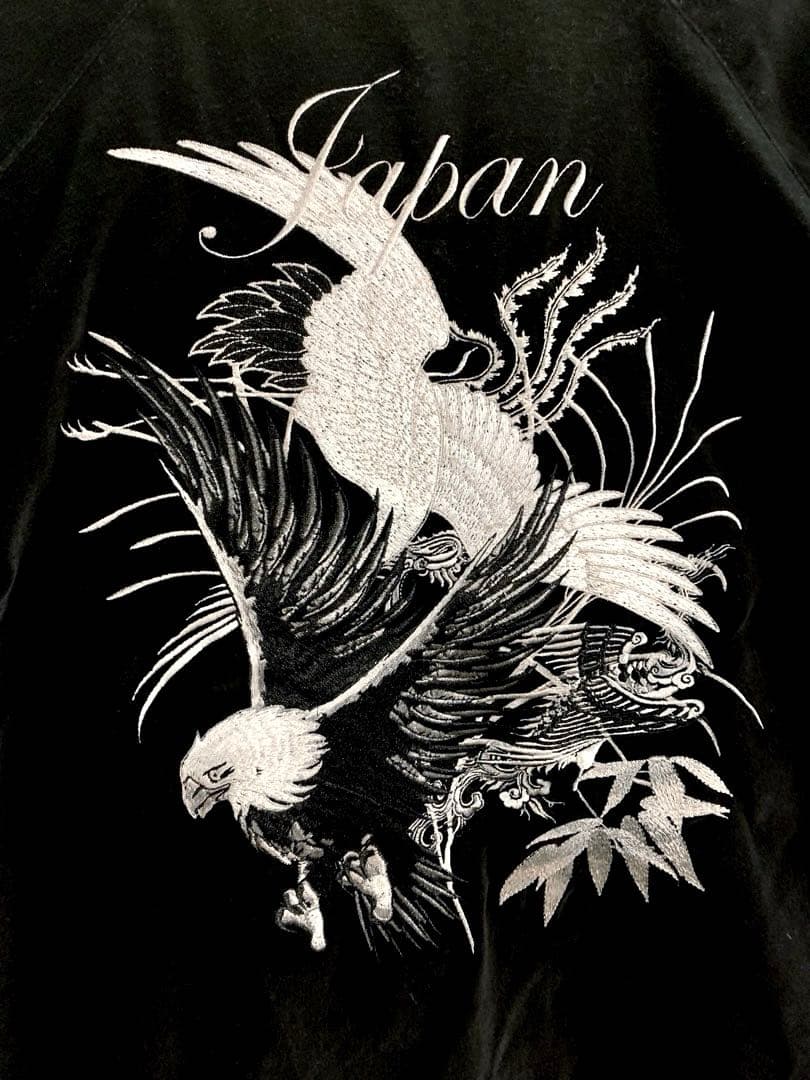 【希少美品】JACK ROSE スカジャン リバーシブルMA-1ベロア 刺繍 鷹