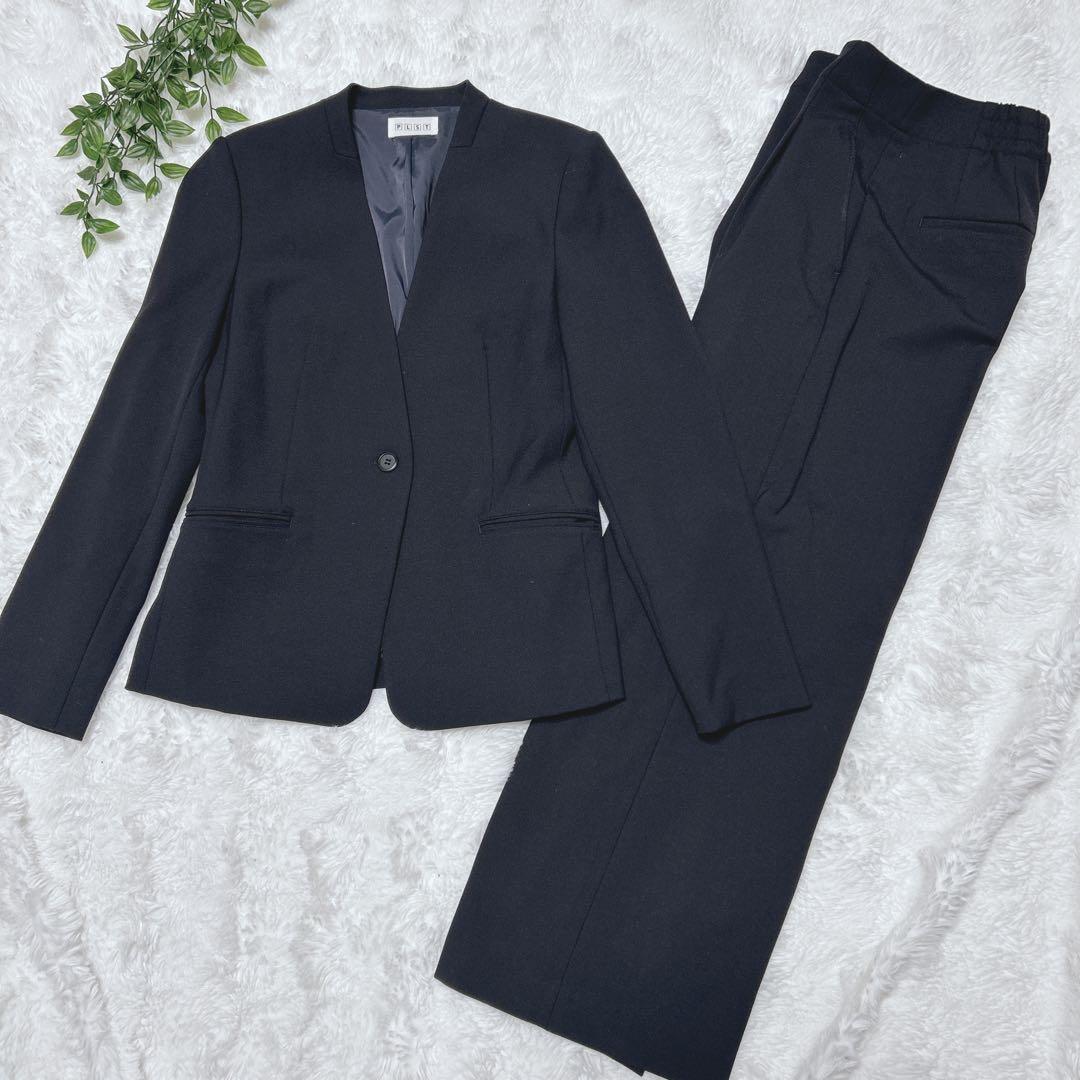 【極美品】PLST セット　ウォームリザーブ ノーカラージャケット ワイドパンツ