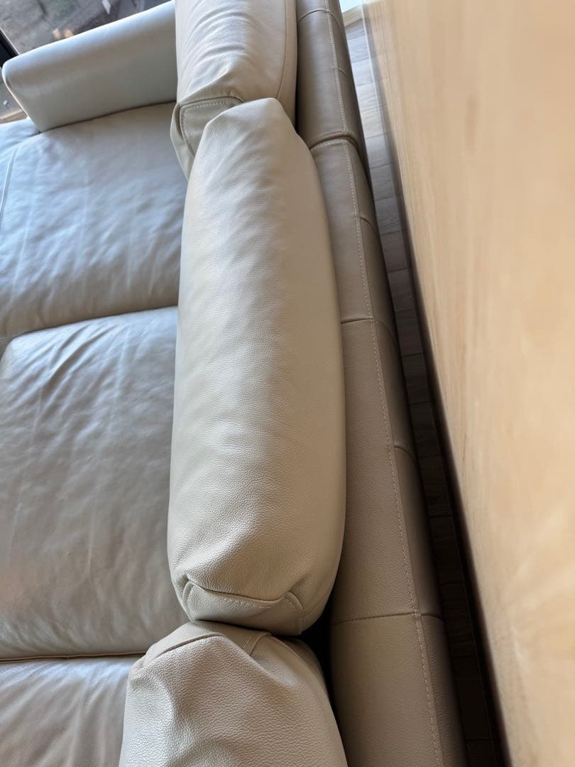 【rbn】 （1/2） アクタス ACTUS L字型ソファ レザー