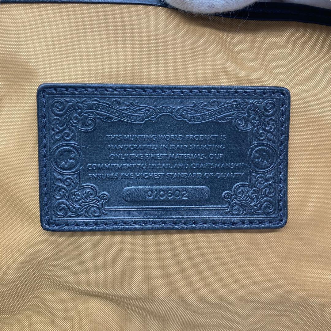 ハンティングワールド ショルダーバッグ メッセンジャーバッグ ブラック