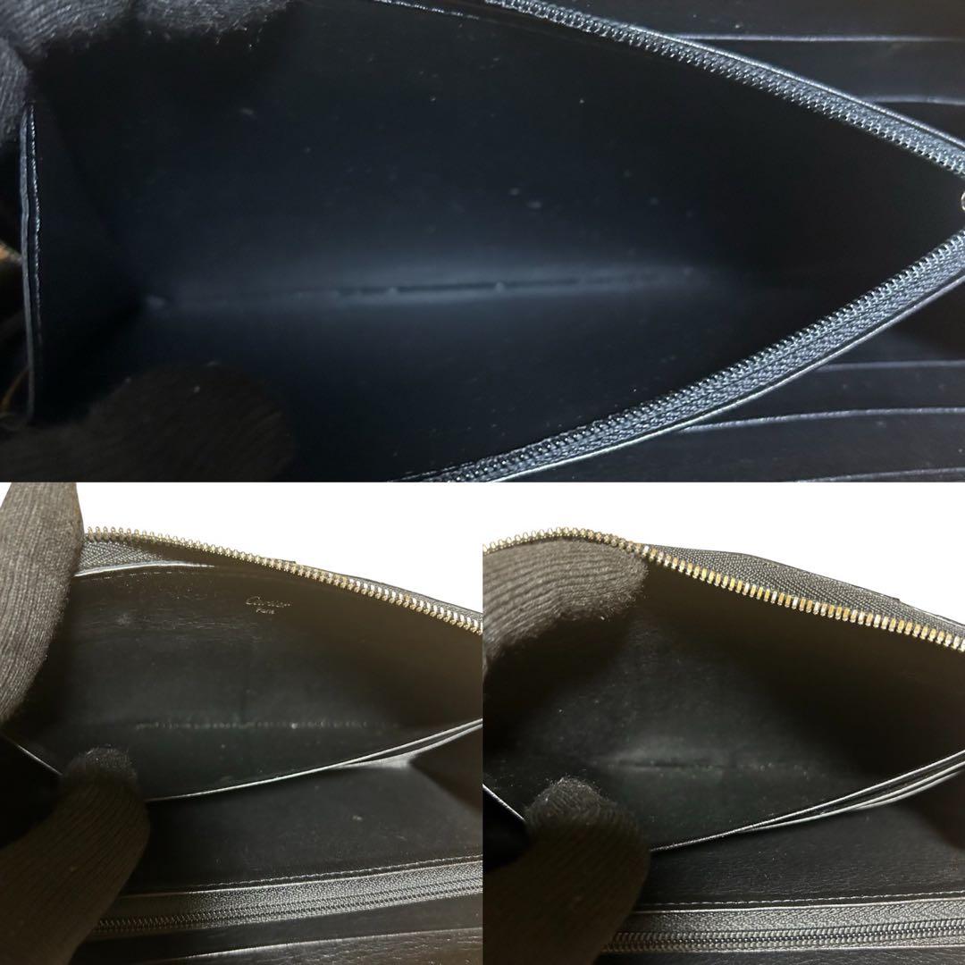 カルティエ　Cartie 長財布　ハッピーバースデー　ブラックラウンドファスナー