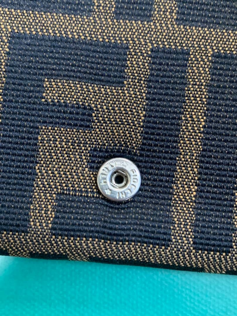 美品 正規品 FENDI フェンディ ズッカ柄 長財布 財布 FFロゴ ブラウン