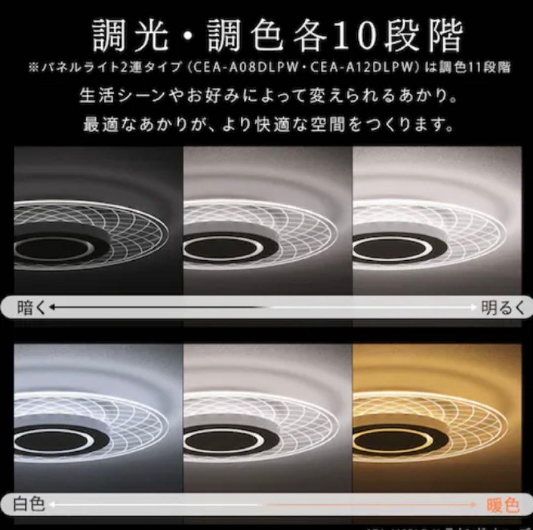 アイリスオーヤマ　シーリングパネルライト　CEA-A12DLP-N ウェーブ