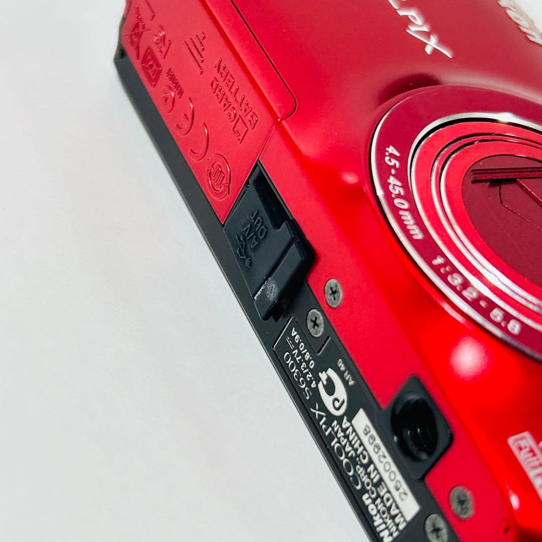 【極美品】Nikon COOLPIX S6300 レッド 赤 コンデジ