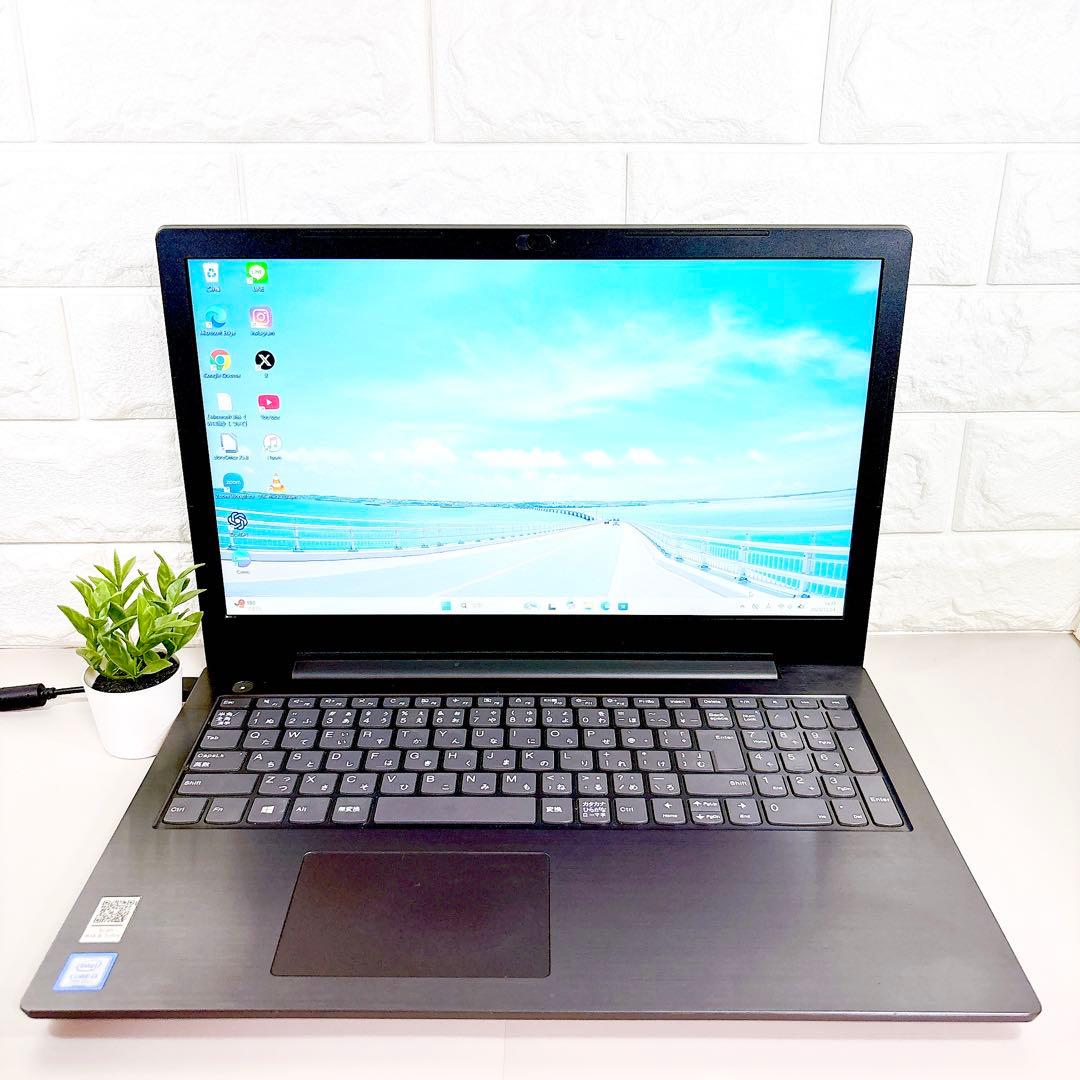 SSDで快適✨メモリ8GB フルHD 第7世代 カメラ ノートパソコン レノボ