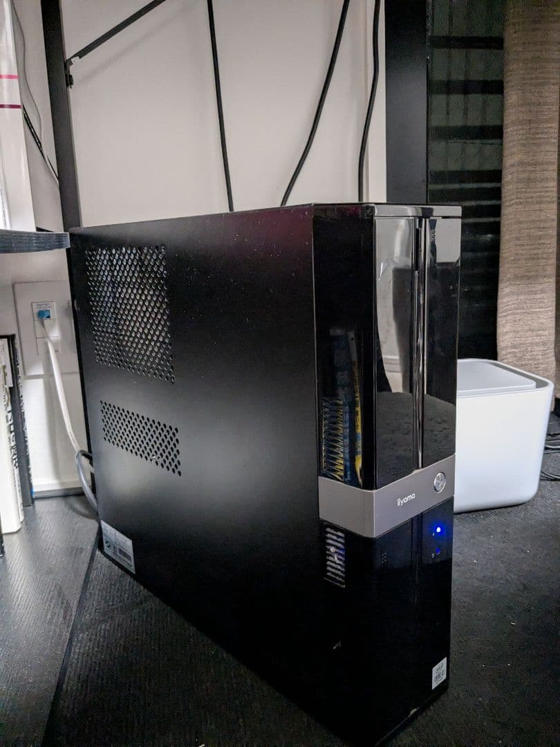 iiyama HP ブラック デスクトップPC ＋ デュアルモニター