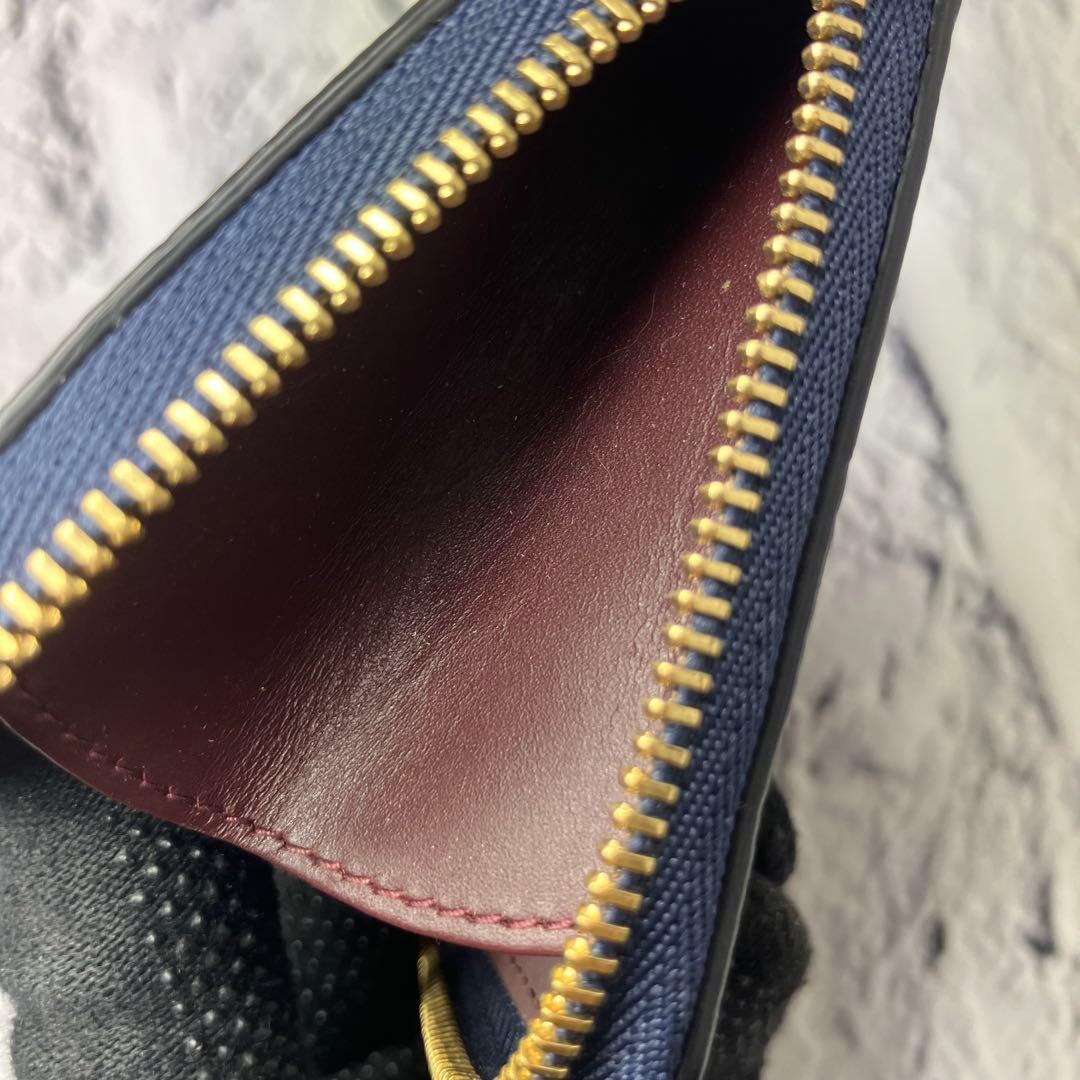 極美品✨スマイソン ラウンドファスナー パナマ サフィアーノレザー ケース