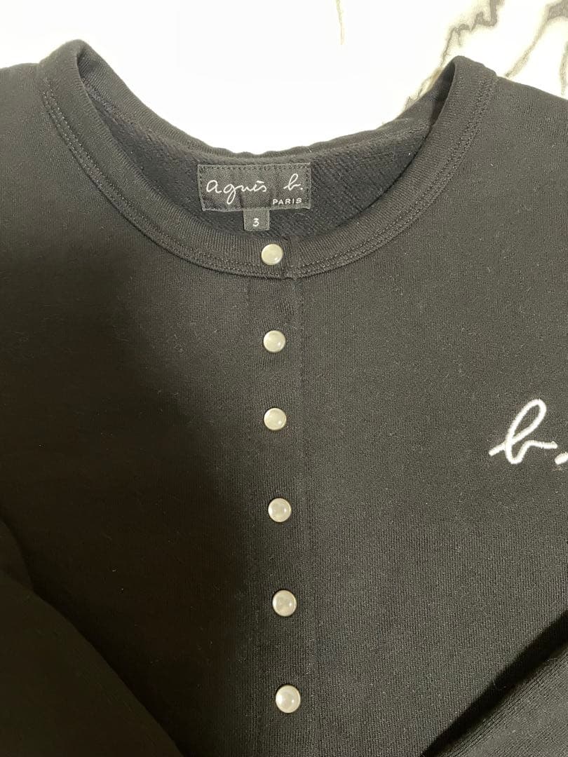 agnès b. ブラック長袖トップス L （3）