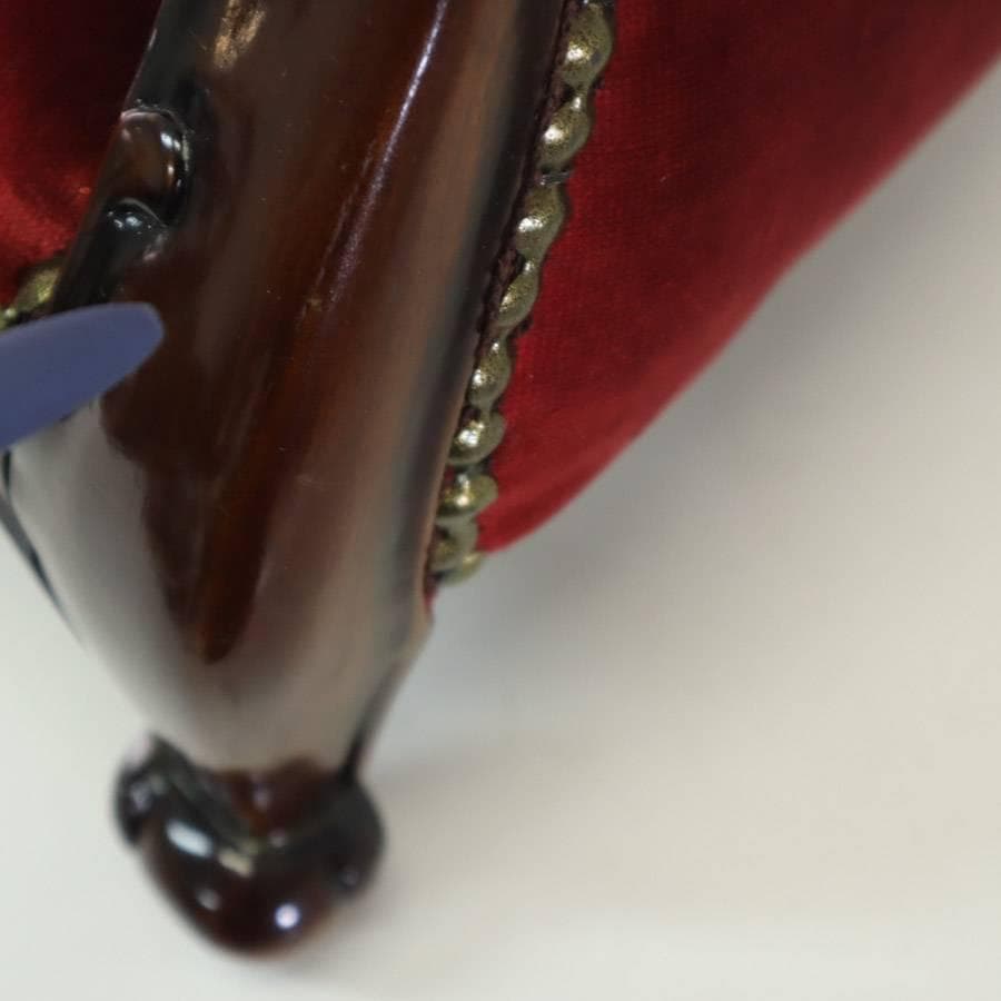 4点同時購入 にゃんコロ様 高級 アンティーク調 マホガニー製 ドールチェア 3