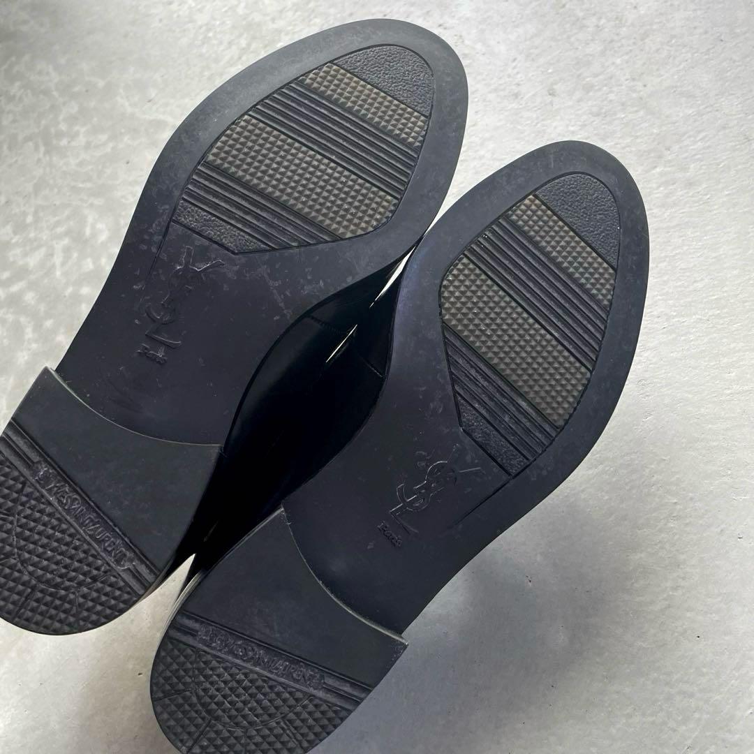 【美品】YSL イヴ・サンローラン タッセル ローファー 黒 革靴