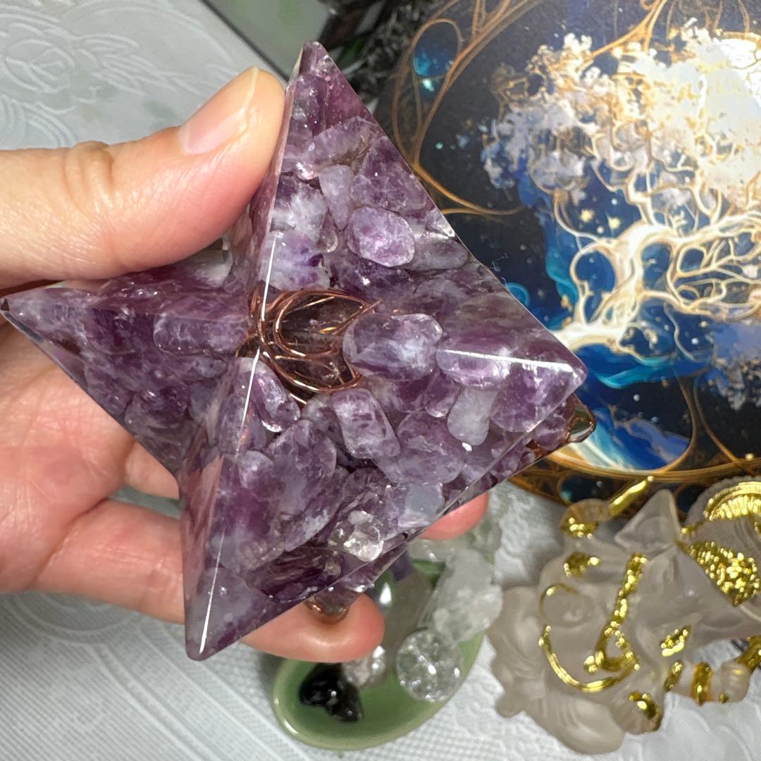 オルゴナイト マカバスター 大 レピロドライトシリカ