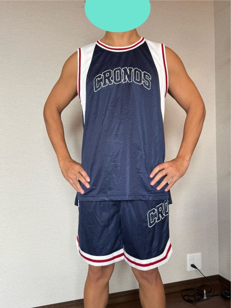 CRONOS メッシュタンクトップ・ショートパンツセット