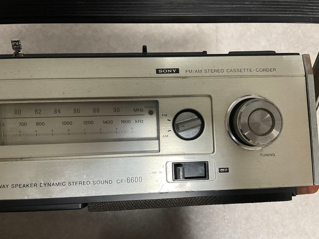 SONY CF-6600 FM/AM ステレオカセットコーダー