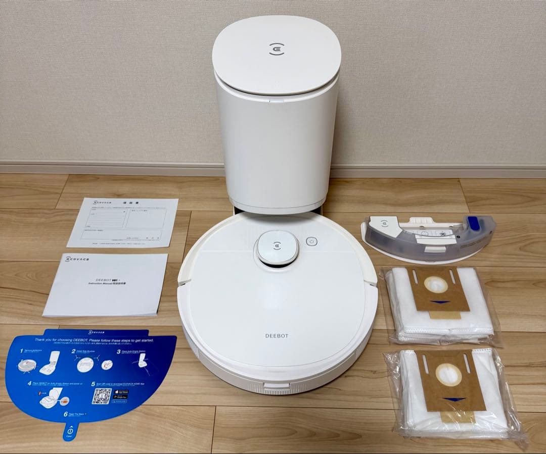 エコバックス DEEBOT T9+ ホワイト 本体 & 自動ゴミ収集スタンド