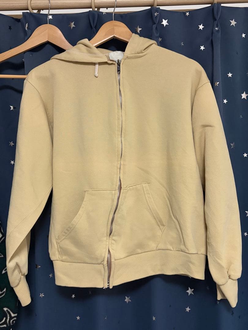 ビ*ン様 60s-70s ビンテージ 無地ジップパーカーPRTDEジップ フェー