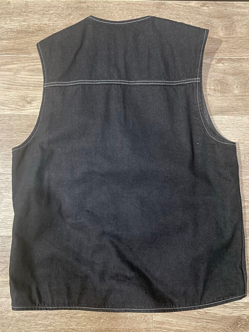 Carhartt ブラックデニムベスト　Ｍ