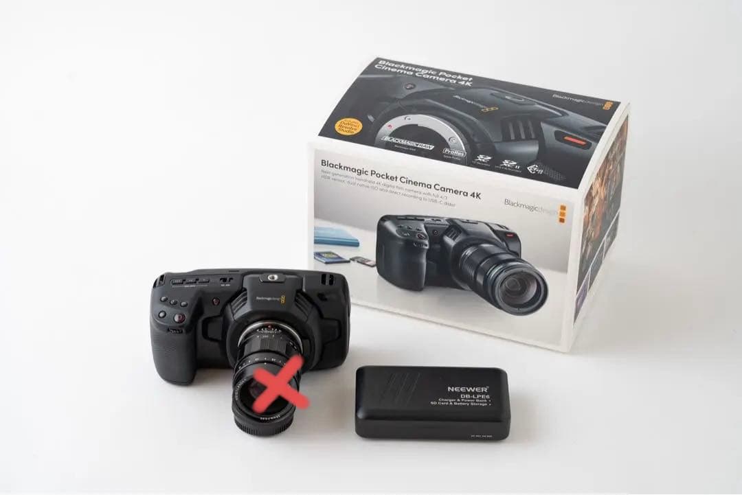 【美品】BMPCC 4K(予備バッテリー付き)