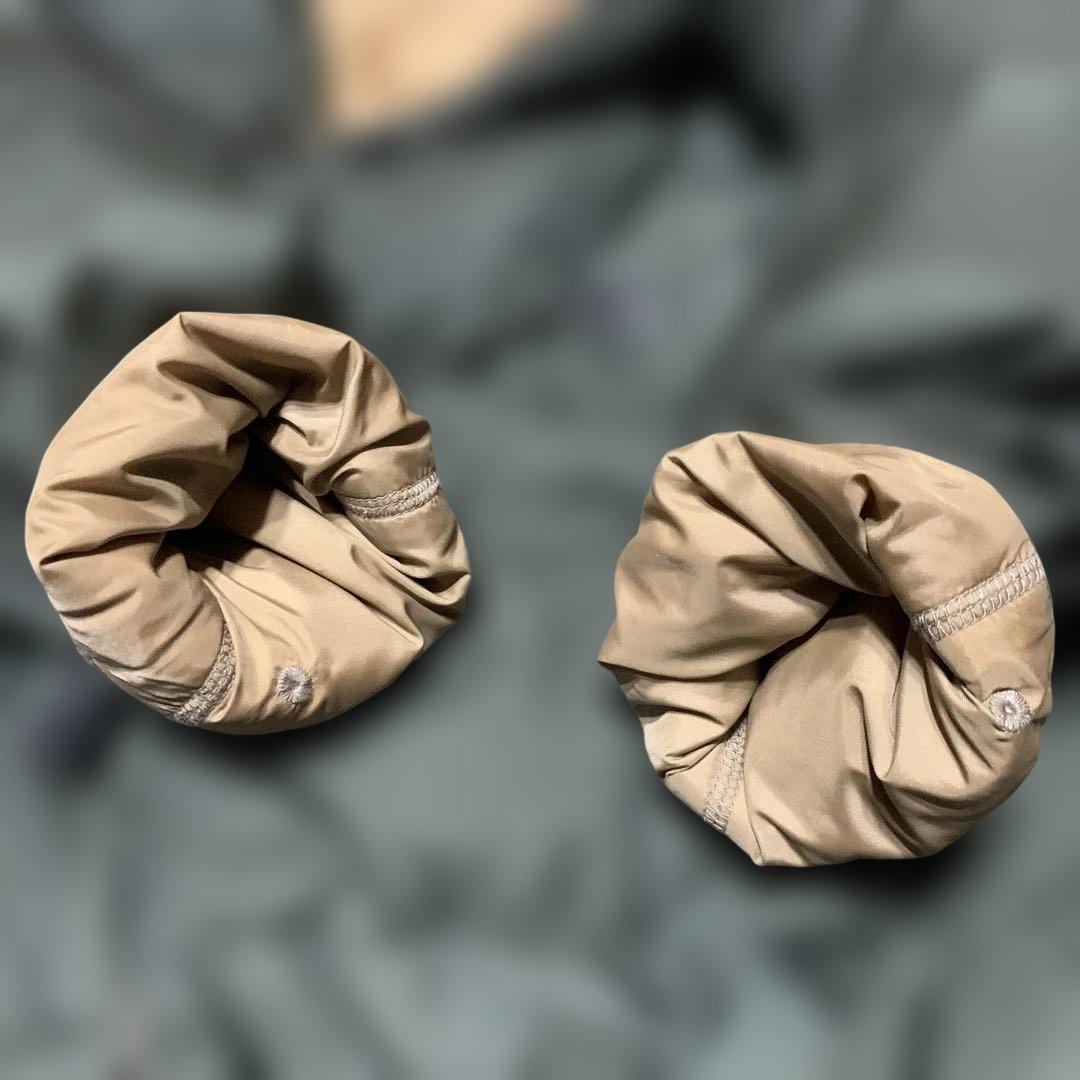 45R、フード付ナイロンリバーシブルAラインダウンコート