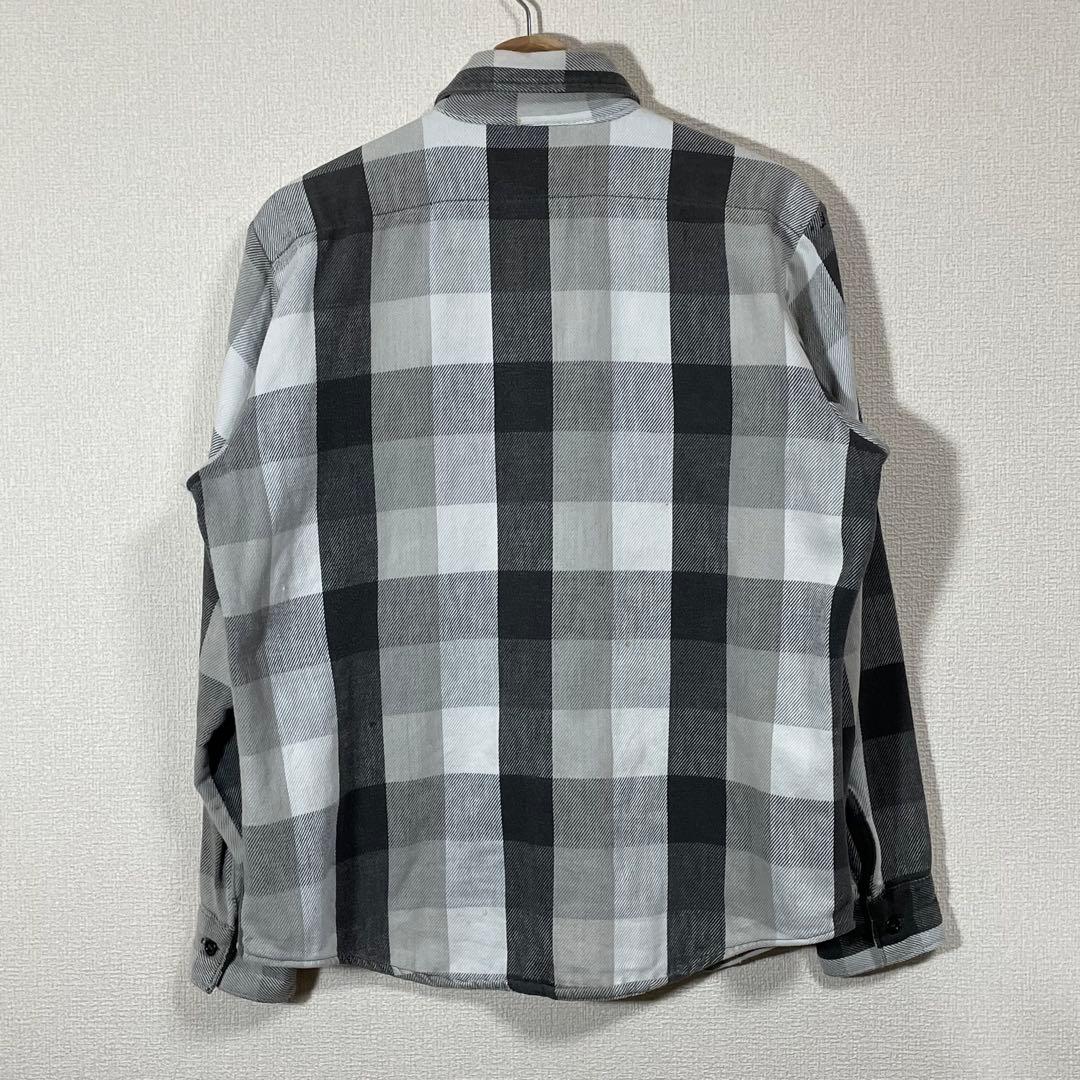 70s-80s five brother 白黒ネルシャツ　usa製