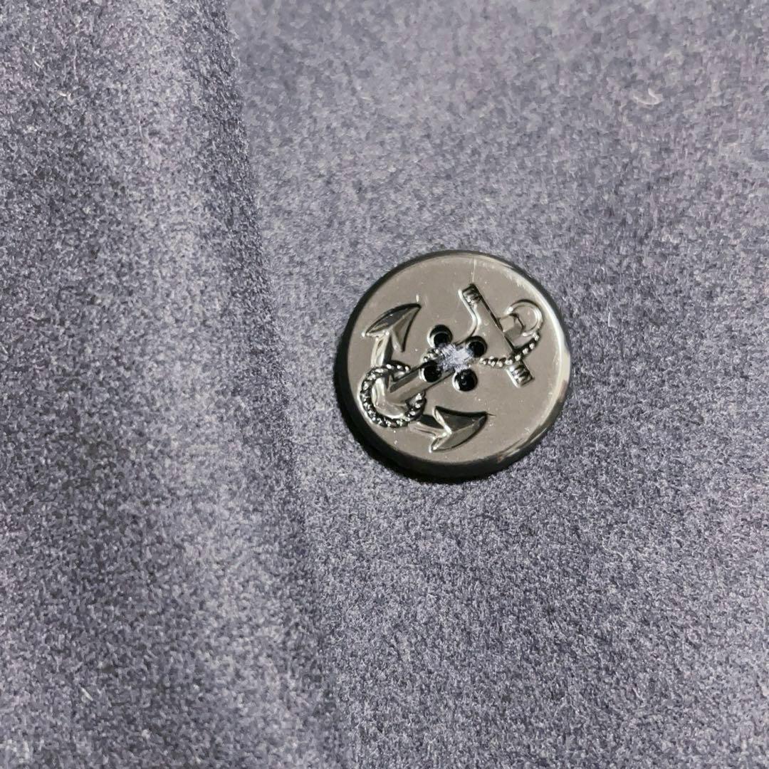 美品　familiar ピーコート　ウールコート　男女兼用　現行品　ネイビー