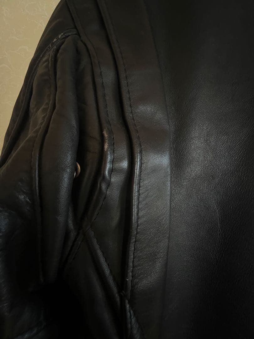 【10168】Schott Perfecto 70 ブラックレザー　サイズ40