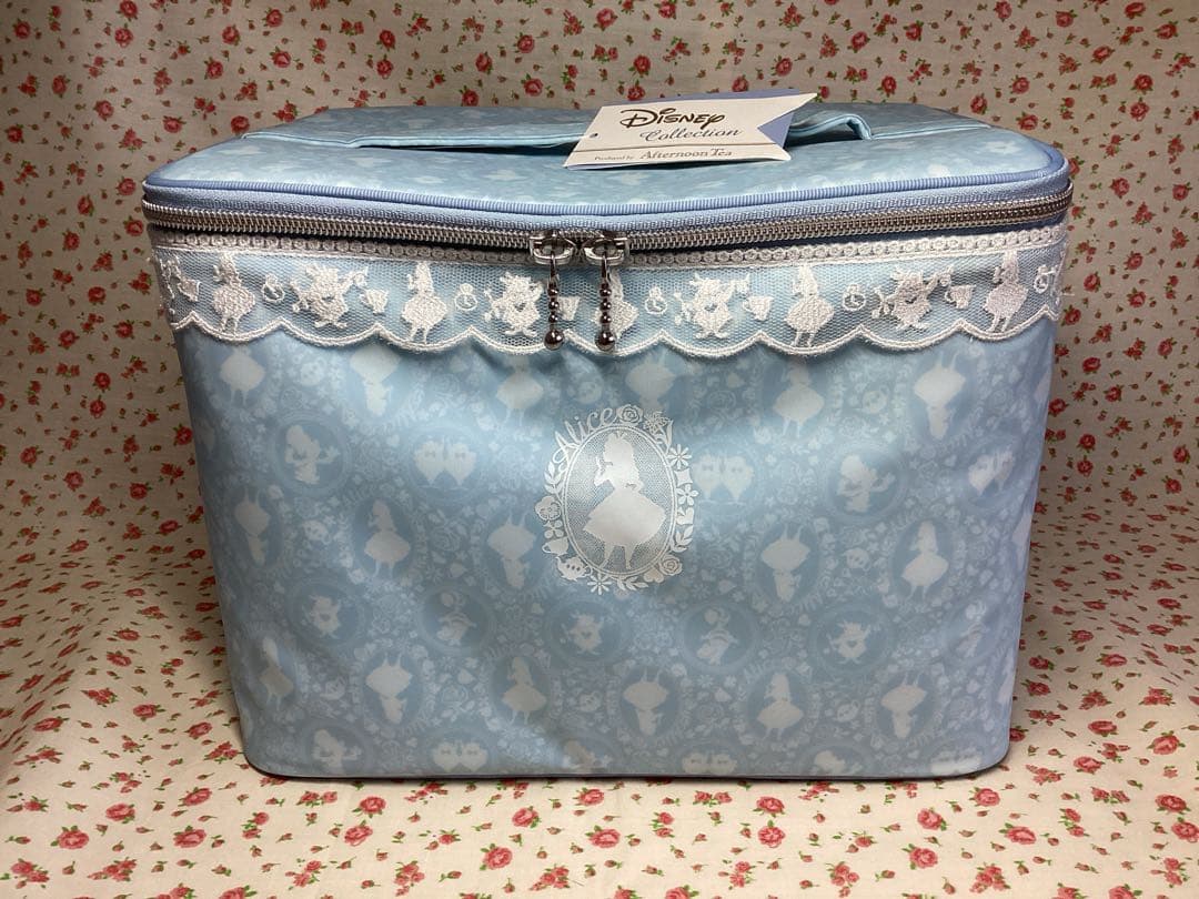 【未使用】アフタヌーンティー　バッグ　ディズニー　近沢レース　小物入れ　バニティ